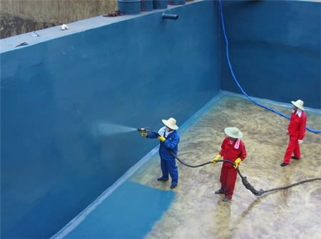 游泳池、污水池聚脲噴涂